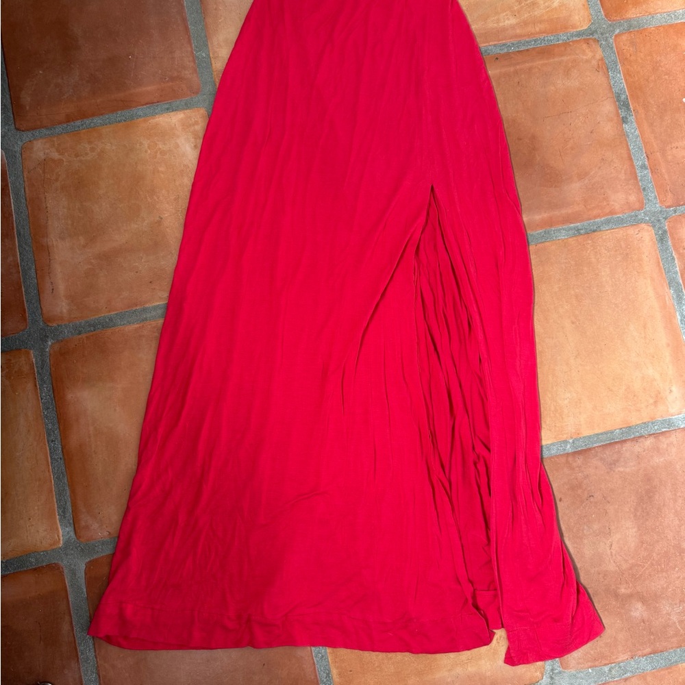 Elegant Red Women's Skirt
